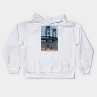 Fishing at the Clyde Kids Hoodie